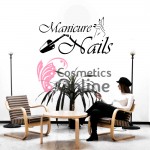 Sablon sticker de perete pentru salon de infrumusetare - J014XL - Manicure&Nails Cod 40973 Sablon sticker de perete pentru salon de infrumusetare - J014XL - Manicure&Nails Cod 40973